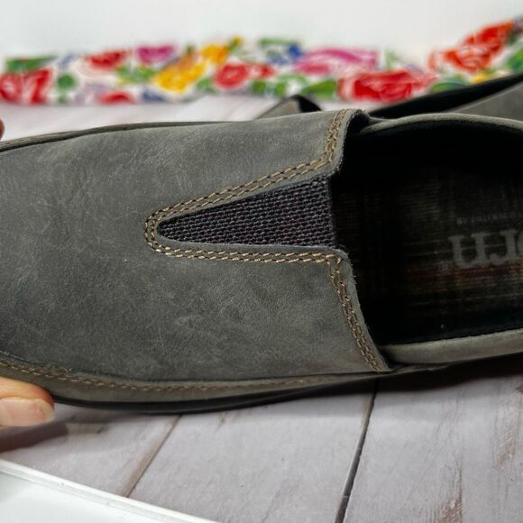 Born Gray Brown Leather Slip On Comfort Loafers - Picture 9 of 9